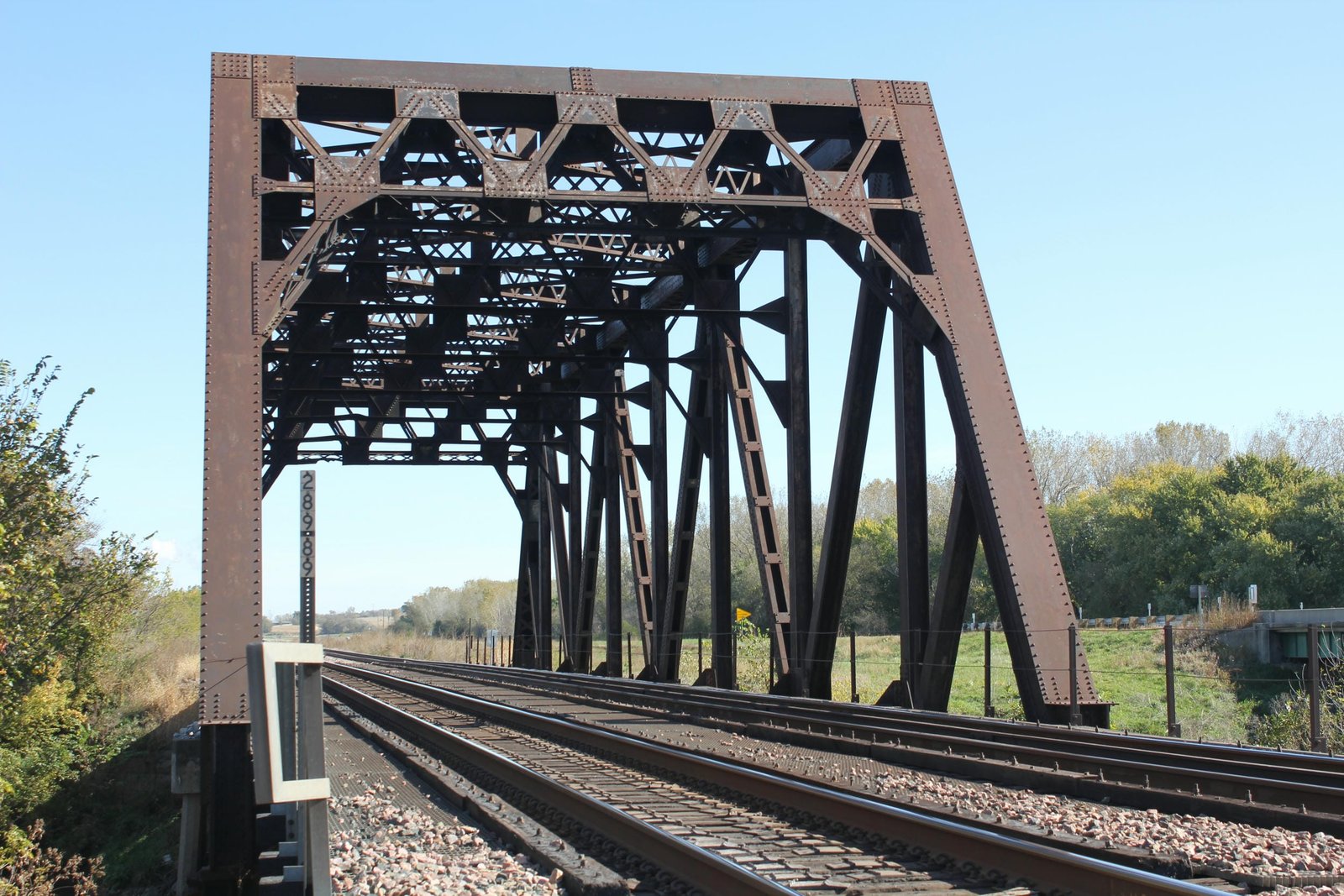 Looking east